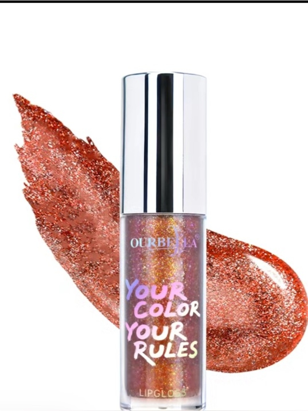 Radiation, NIB Ourbella Holographic Shimmer Hydrating Glitter Lip Gloss